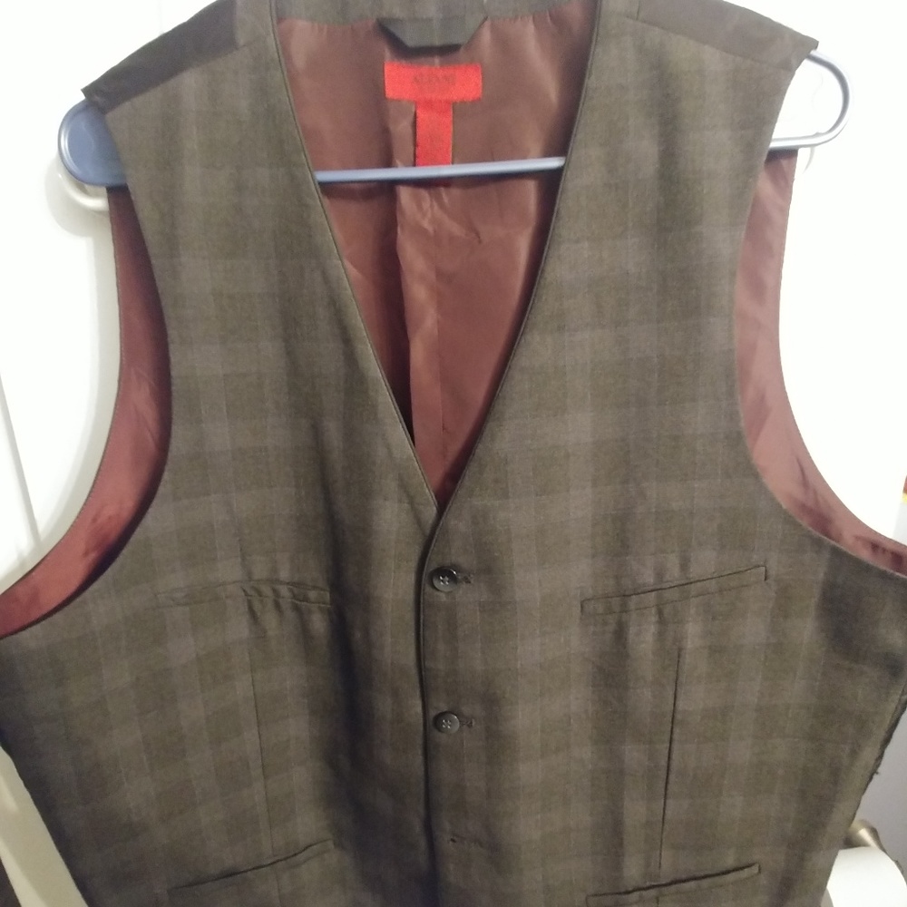 Alfani, charcoal checkered, vest